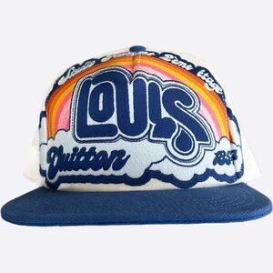 Louis Vuitton White & Blue Rainbow Hat
